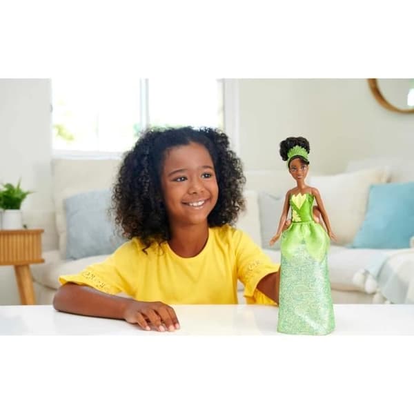 Tiana docka 29 cm, Mattel Disney Prinsessa docka klädsel och tillbehör HLW04