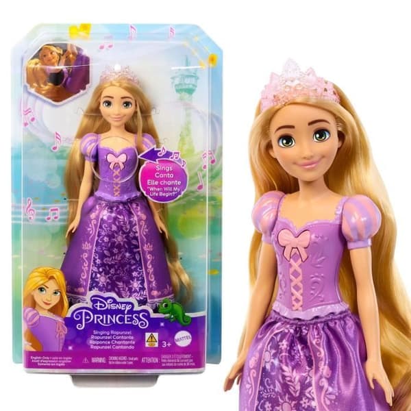 Rapunzel Mattel Disney Prinsessdocka - Sjungande docka HPH55