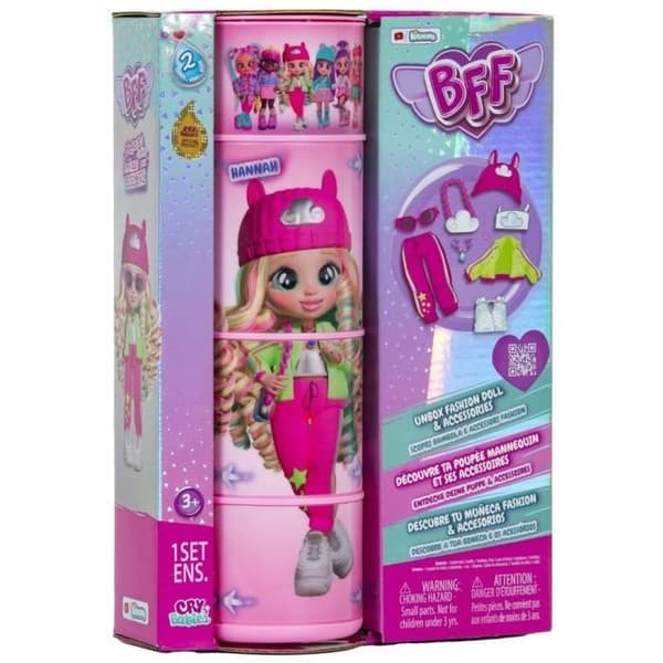 IMC TOYS BFF Cry Babies Modedukke - Serie 2 - Hannah - 20 cm