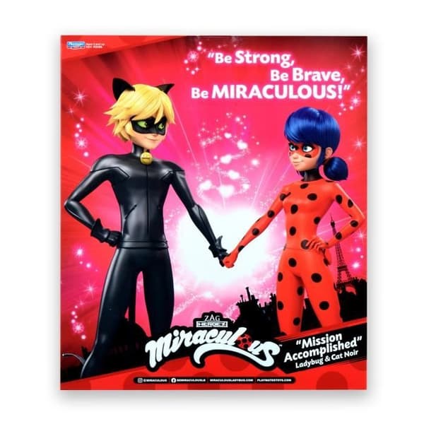 2-pack Mirakulösa Nyckelpiga Modedockor, 26 cm - Återupplev äventyren med Nyckelpiga och Katt Noir