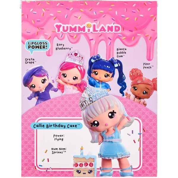 Yummiland - Stor docka på 25 cm att styla och gosa med - Husdjur + doftande läppbalsam - Callie - Från 4 år