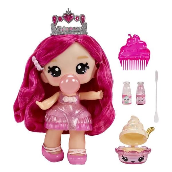 Yummiland - Stor 25 cm dukke til at style og kramme - Kæledyr + duftende læbepomade - Bianca - Fra 4 år