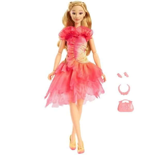 Mattel-Wicked-Glinda-nukke irrotettavilla asusteilla ja vaatteilla - Disney - HXT63