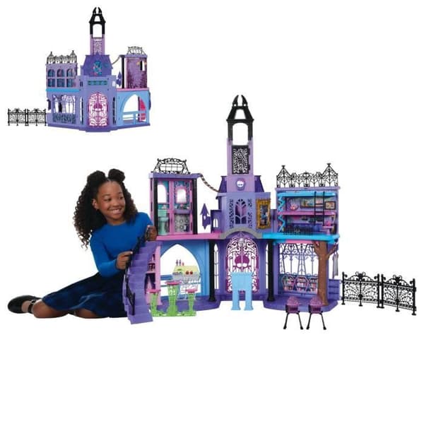 MONSTER HIGH Haunted High Dockhus, 35+ Tillbehör - Monster High - HLP88