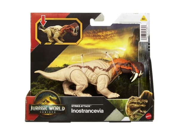 Jurassic World STRIKE ATTACK Inostrancevia, 4 År, Flerfarvet