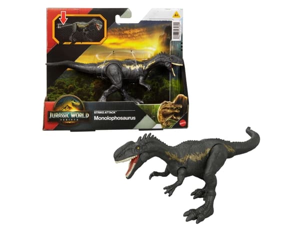 Jurassic World STRIKE ATTACK Monolophosaurus, 4 År, Flerfarvet