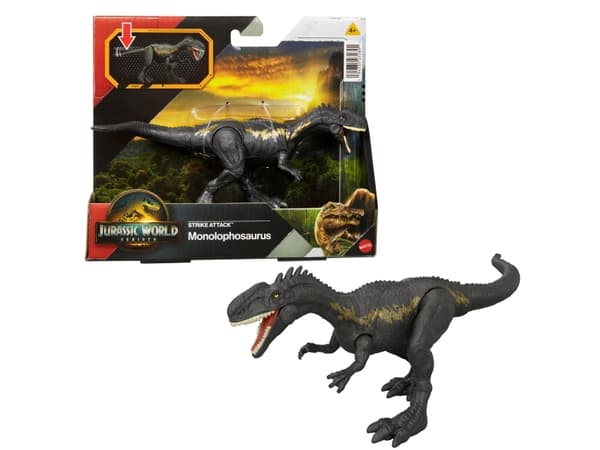 Jurassic World STRIKE ATTACK Monolophosaurus, 4 År, Flerfarvet
