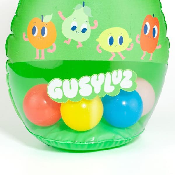 Mycket Culbuto Gusy Luz med Färgade Bollar