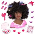 Miniatyrbild 1 av 6: BAYER DESIGN stylinghuvud - Charlène Super Model - Lockigt hår med smink