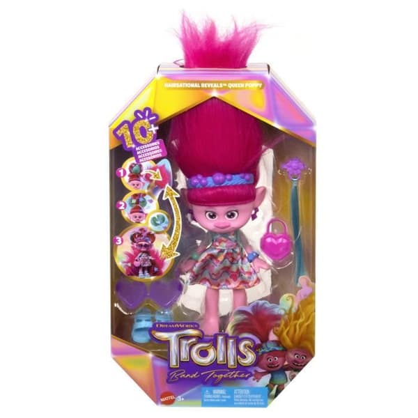 POPPY Surprises 2 I 1 - MATTEL - HNF16 - TROLLS SKYDDDOCK