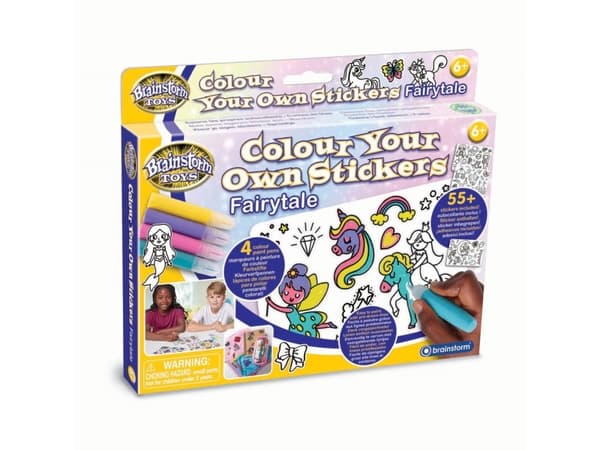 Brainstorm Colour Your Own Stickers - Fairytale