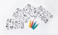 Miniatyrbild 2 av 5: Brainstorm Colour Your Own Stickers- Sea Creatures