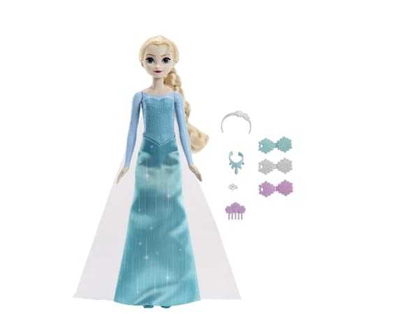 Disney Frozen Disney Frozen Elsa gör sig i ordning, Modedocka, Flicka, 3 år, Flicka, 323,9 mm, 150 g