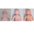 Miniatyrbillede 1 af 2: Reborn Baby Doll, 45 cm højde, 2,7 kg vægt,Hvid 45 cm 2,7 kg, med skelet