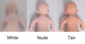 Miniatyrbild 2 av 2: Reborn Baby Doll, 45 cm höjd, 2,7 kg vikt,Beige 45 cm 2,7 kg, med skelett