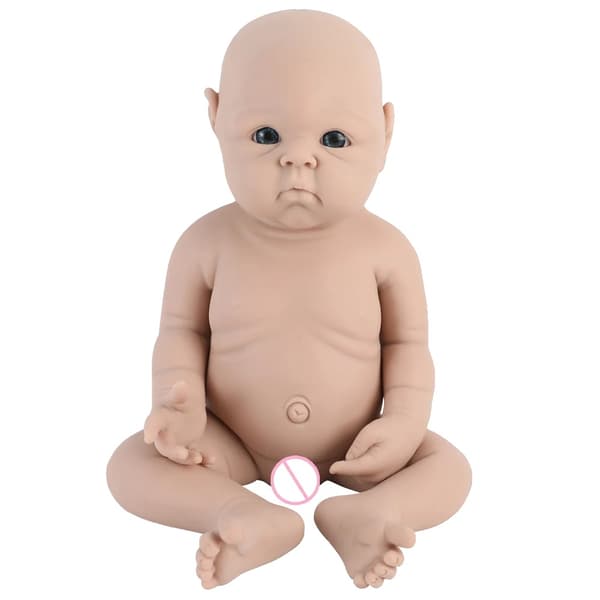 Silikone Reborn Baby Dukke, Livagtig Struktur, Unisex Muligheder,47 cm (18,5 tommer) dreng