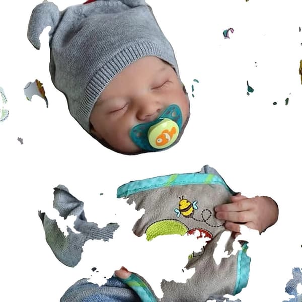 Elävän näköinen uudelleensyntynyt vauvanukke, 17 tuumaa, anatomisesti oikea, turvallista vinyylimateriaalia