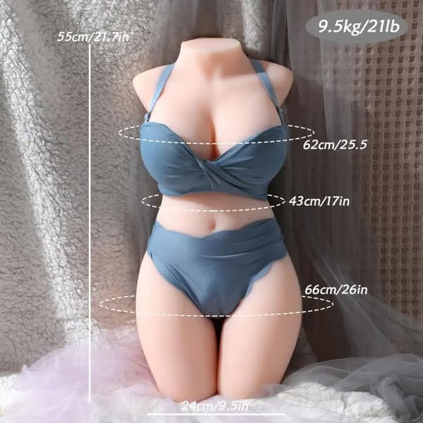 Realistisk Manlig Docka, Mjuk TPE Material, Flexibel Rörelse,9,5 kg