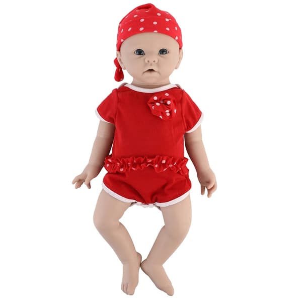 Silicone Uudelleensyntynyt Vauvanukke, Pehmeä Materiaali, Koulutuspeli,48 cm (19 tuumaa) tyttö