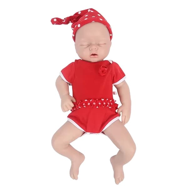 Silicone Reborn Baby Doll, Mjuk Material, Utbildningsleksak,53 cm (20,86 tum) flicka