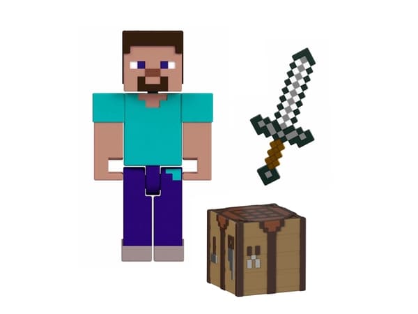 Minecraft STEVE CORE FIGURE, 6 år, Minecraft, Flerfarget, Plast