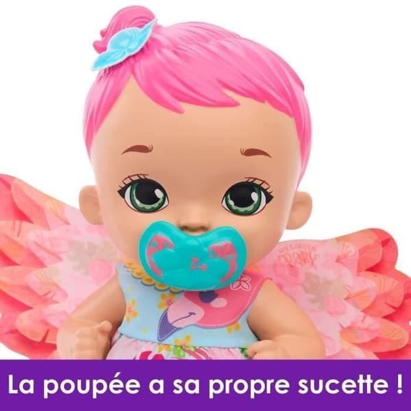 My Garden Baby - Baby Flamingo Drikkevarer og Tisser - Dukke 30 cm HPD12
