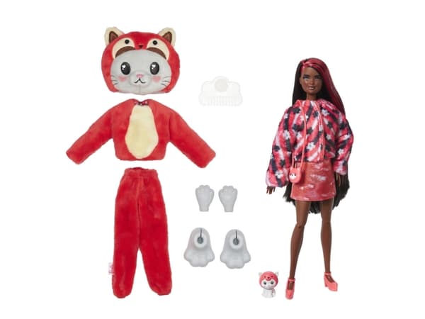 Barbie Cutie Reveal Costume Kitty Red Panda
