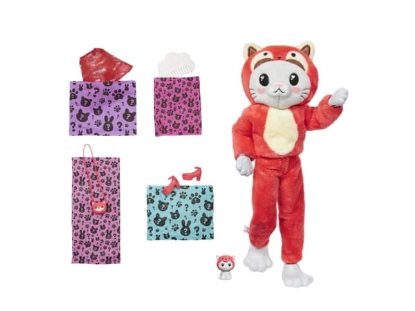 Barbie Cutie Reveal Costume Kitty Red Panda
