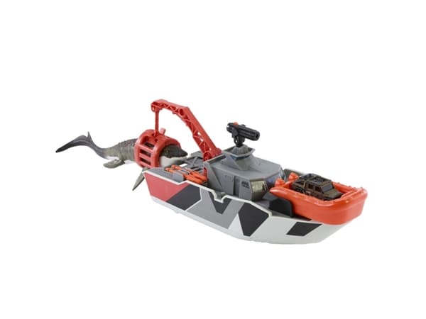 Jurassic World Rebirth Mosasaurus Rescue Boat