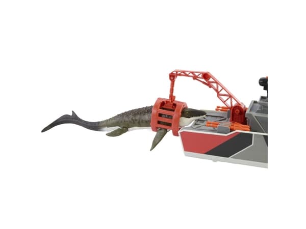 Jurassic World Rebirth Mosasaurus Rescue Boat