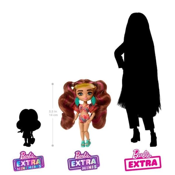 BARBIE MINI EXTRA BEACH - BARBIE - HPB18 - BARBIE MODEDOCKA