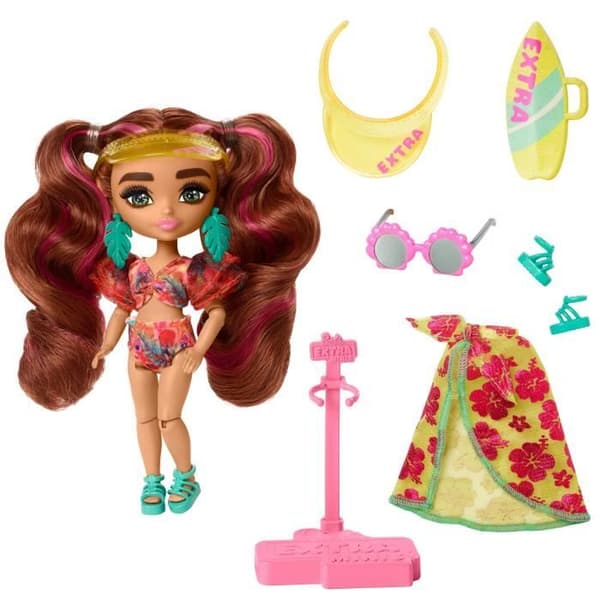 BARBIE MINI EXTRA BEACH - BARBIE - HPB18 - BARBIE MODEDOCKA