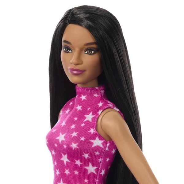 Barbie-Barbie Fashionistas- Black Hair Doll 65-årsjubileum HRH13