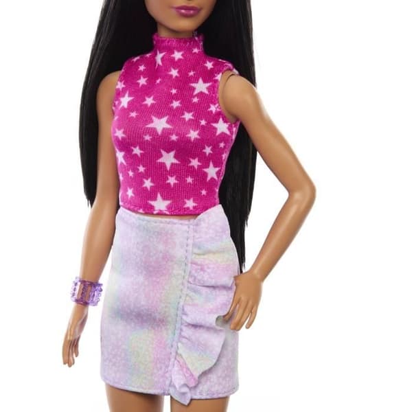 Barbie-Barbie Fashionistas- Black Hair Doll 65-årsjubileum HRH13
