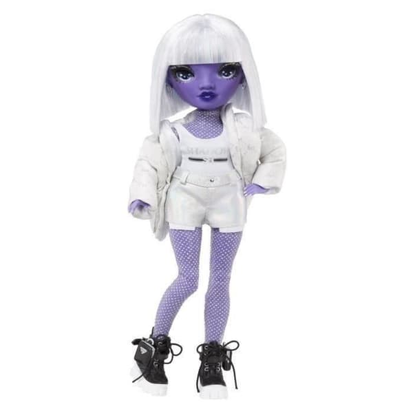 Rainbow High S3 Shadow High - 27 cm Dia Mante Doll (lila) - 1 outfit + tillbehör och dockställ