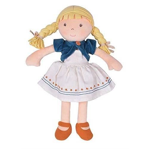 Bonikka DELA KÄRLEKEN Bonikka- Lily Doll, GOTS Ekologisk bomullsdocka 32 cm, Flerfärgad, - 7501