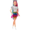 Miniatyrbild 1 av 4: Barbie Doll - Mattel - GRN81 - Regnbåghår - Färgbyte - 16 tillbehör ingår