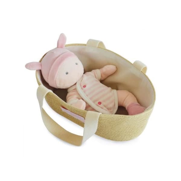 Babydocka med bassin - Doudou et Compagnie - Vit/Rosa - Blandat - För barn från födseln
