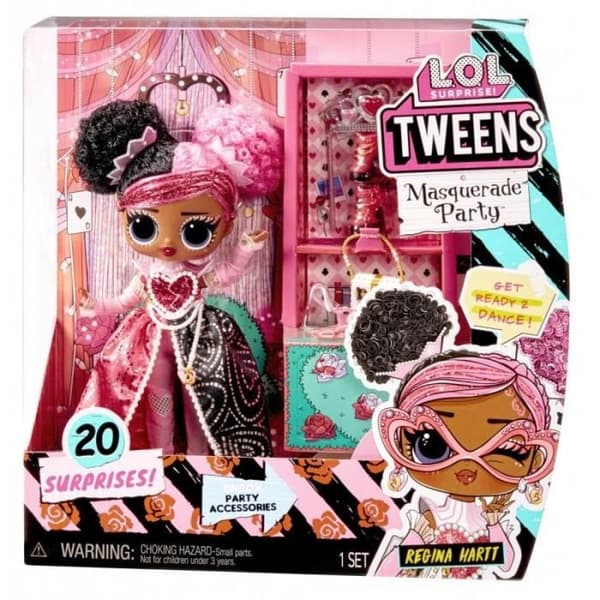 LOL. Överraskning! LOL Surprise Tweens Maskeradfest Modedocka med 20 överraskningar - Regina HARTT - Innehåller