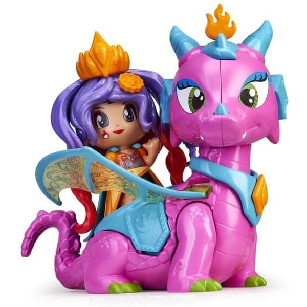 Queen Pinypon-figur med flygande drake - FAMOSA - Pinypon - 4 år gammal - Tjej