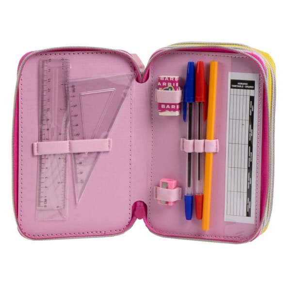 Pennfodral med tillbehör Barbie 41 x 58 x 3 cm