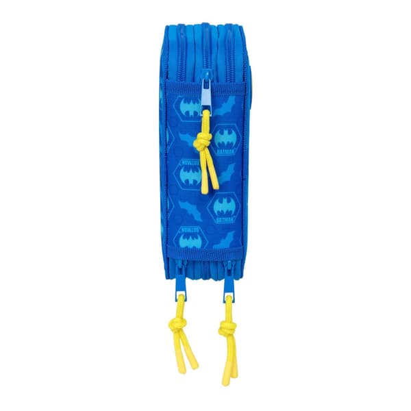 Trippel pennfodral Batman Blå 12,5 x 19,5 x 5,5 cm 37 Delar