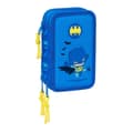 Miniatyrbild 1 av 6: Trippel pennfodral Batman Blå 12,5 x 19,5 x 5,5 cm 37 Delar