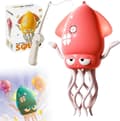 Miniatyrbild 1 av 7: OBOSOE Electric Crawling Octopus Toy - Dancing Octopus Toy med ledlampor och musik, rolig kreativ 8-ben actionrörelse, USB-laddningsbar