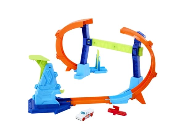 Hot Wheels Stunt Tracks Corkscrew Jump Champion