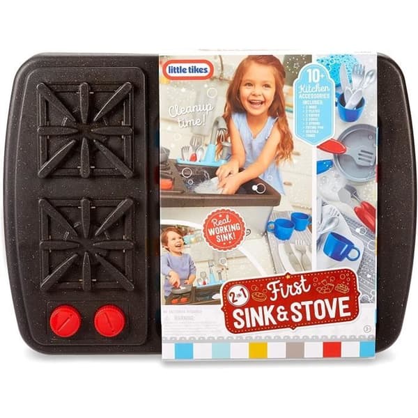 Diskho och spis - LITTLE TIKES - Primo - Fungerar med pump - Inkluderar porslin - Från 3 år