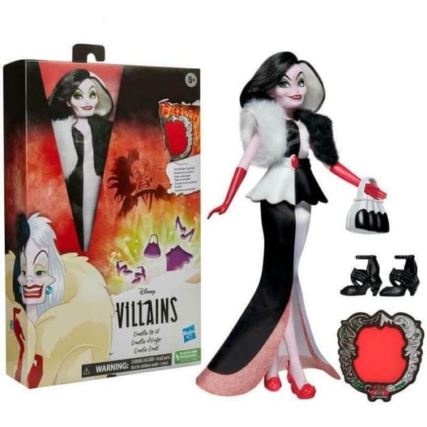 Docka - Hasbro - Cruella D'Enfer - 28 cm - Svart och vit - Dolda tillbehör