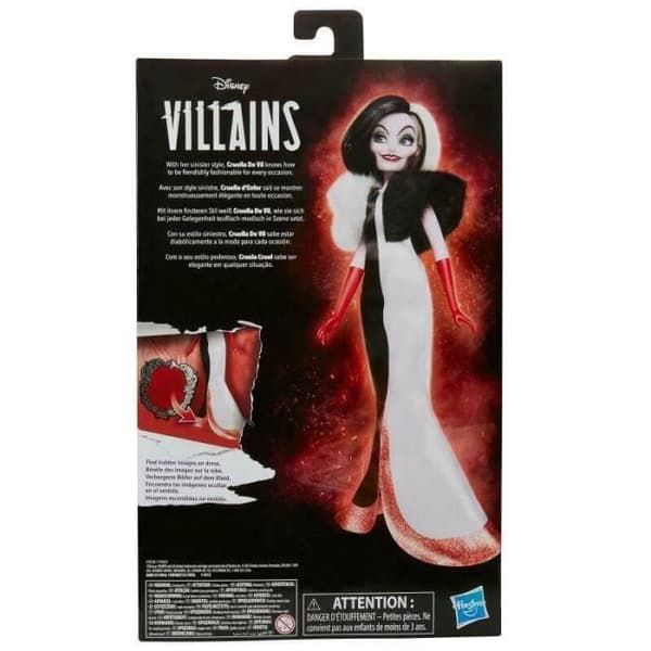 Docka - Hasbro - Cruella D'Enfer - 28 cm - Svart och vit - Dolda tillbehör