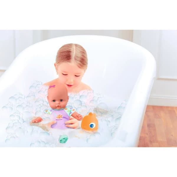 Babydocka och hennes fisk - GPTOYS - NENUCO - Mitt första bad - NFN88 - 35 cm - Från 10 månader