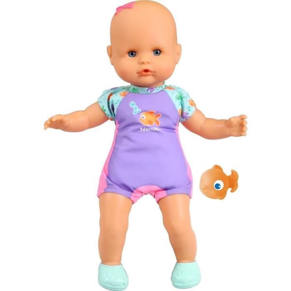 Babydocka och hennes fisk - GPTOYS - NENUCO - Mitt första bad - NFN88 - 35 cm - Från 10 månader